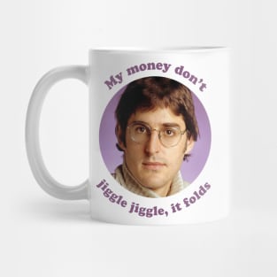 Louis Theroux – My money don't jiggle jiggle, it folds Mug